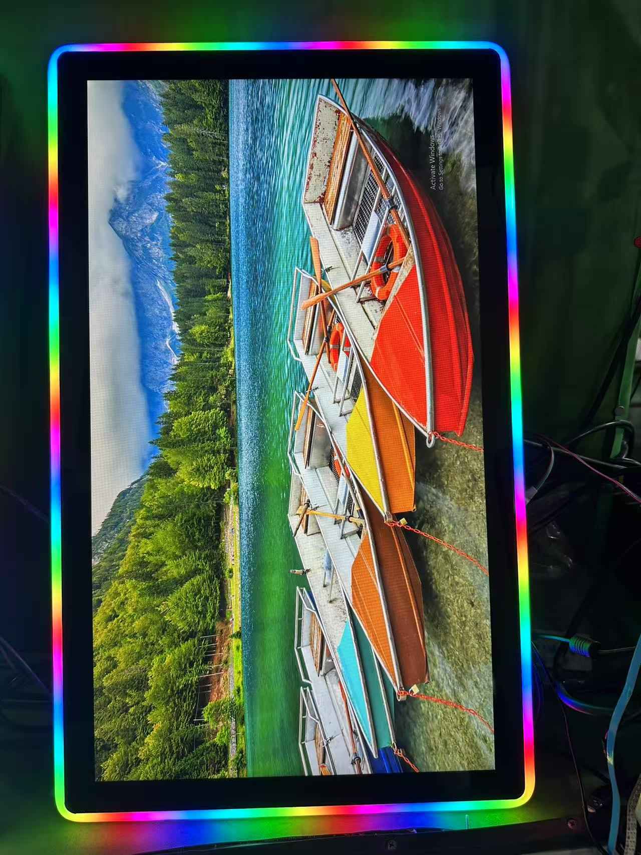 27 -calowy monitor pojemnościowy ekran dotykowy z diodą LED RGB